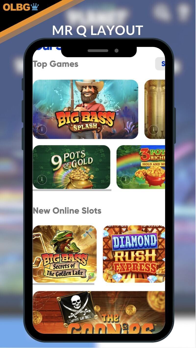 The layout at Mr Q Casino