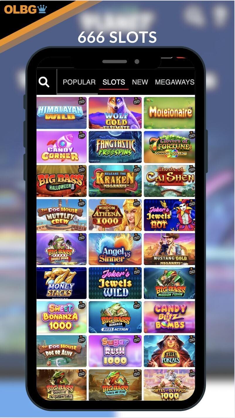 The slots section at 666 Casino