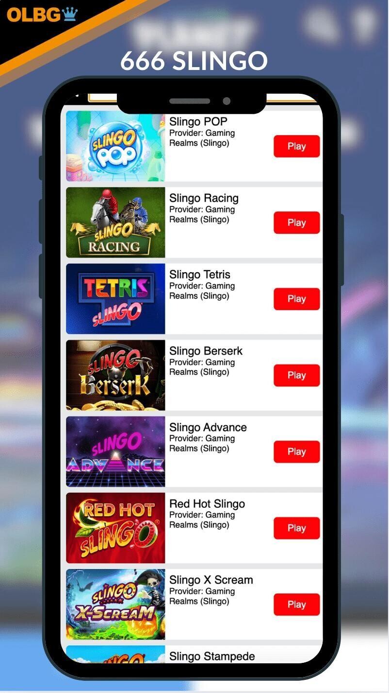 666 Casino slingo section