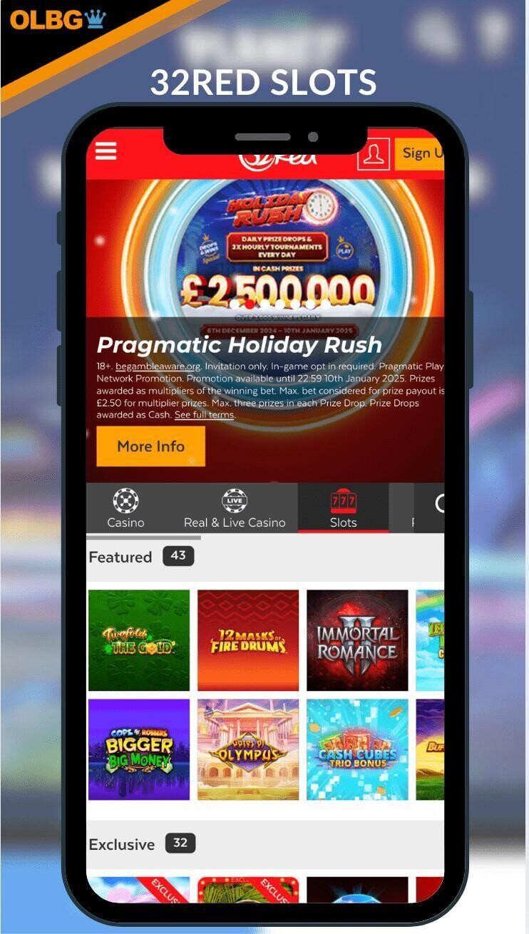 Slot games at 32Red Casino