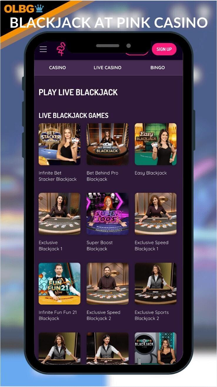 Pink Casino blackjack games