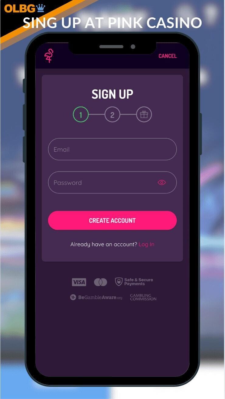 Steps for joining Pink Casino