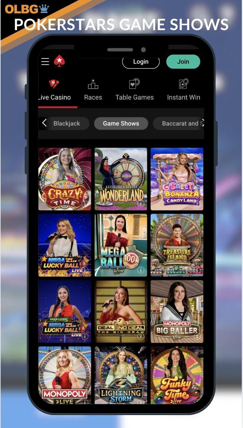 Game shows at PokerStars Casino