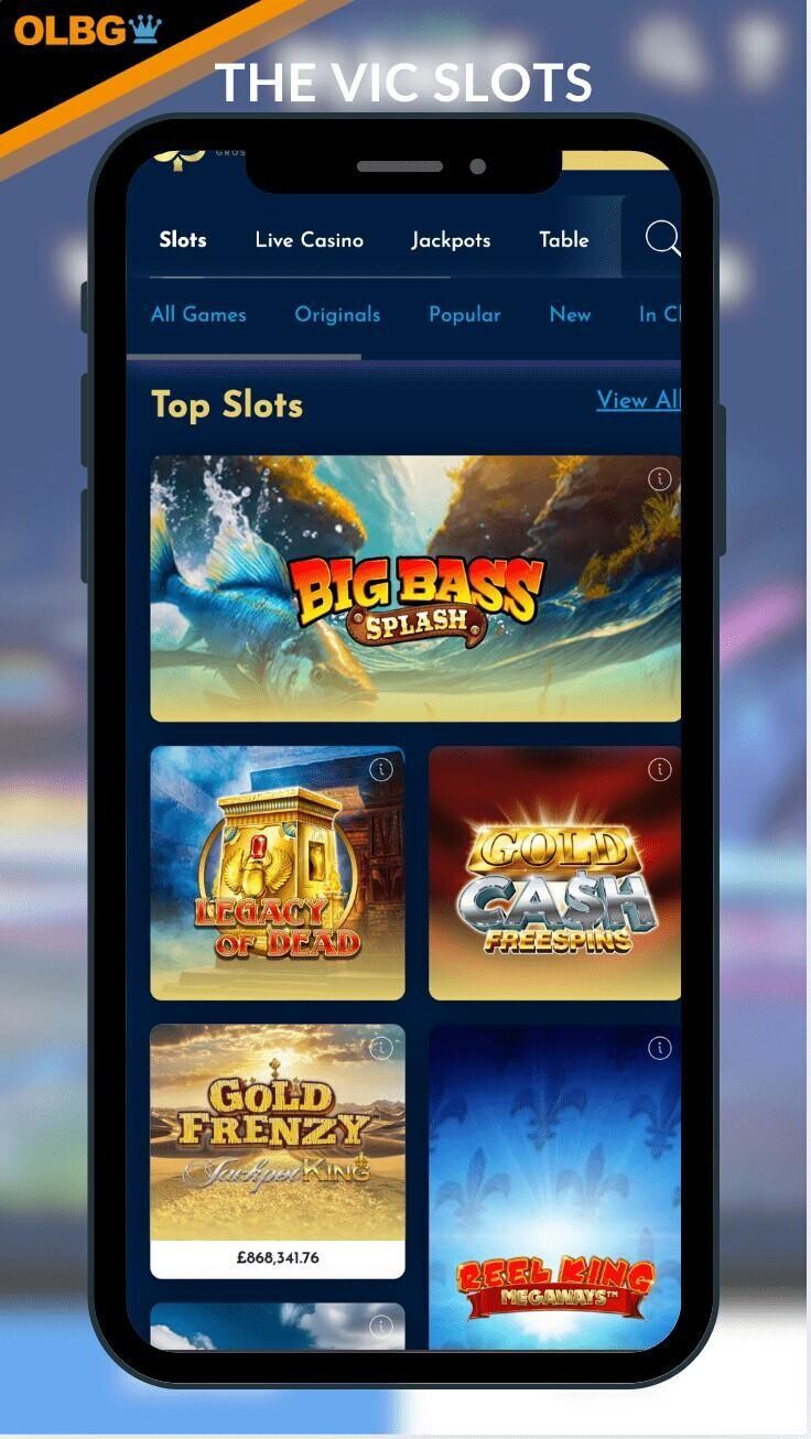 The slots section at The Vic casino
