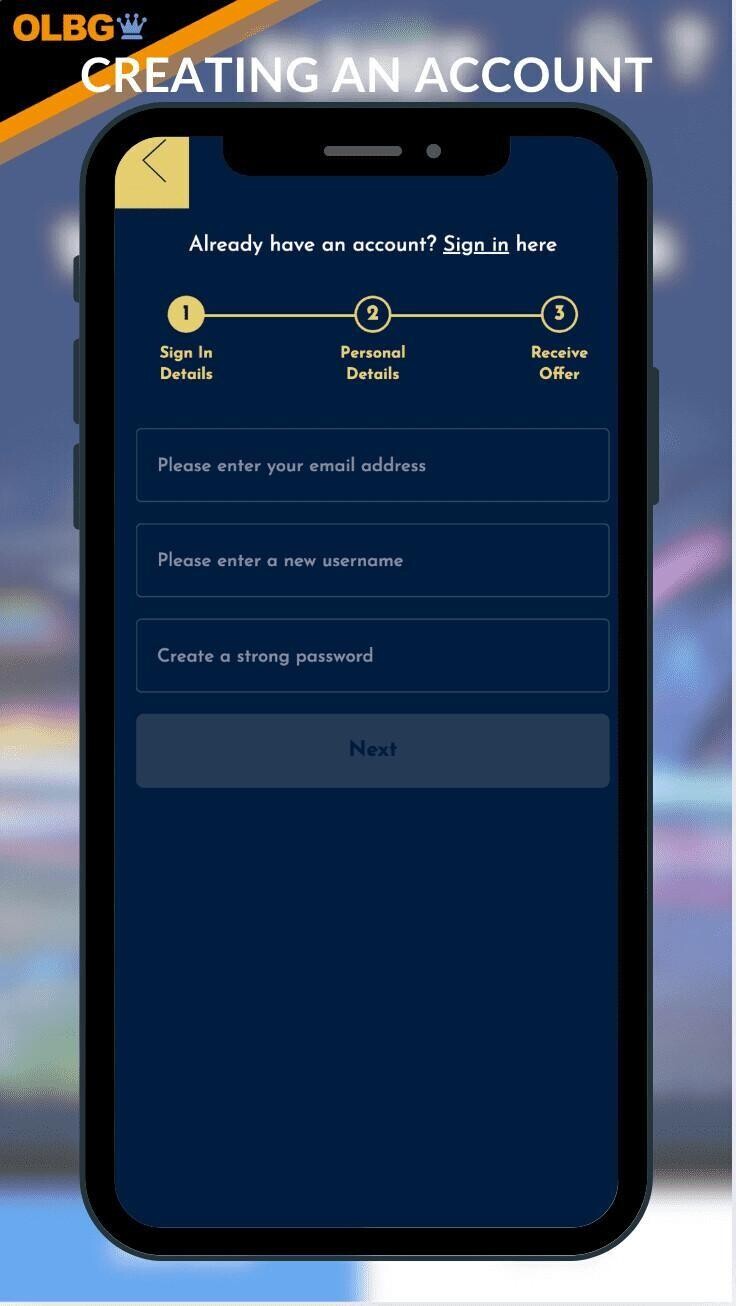 Creating an account at The Vic Casino