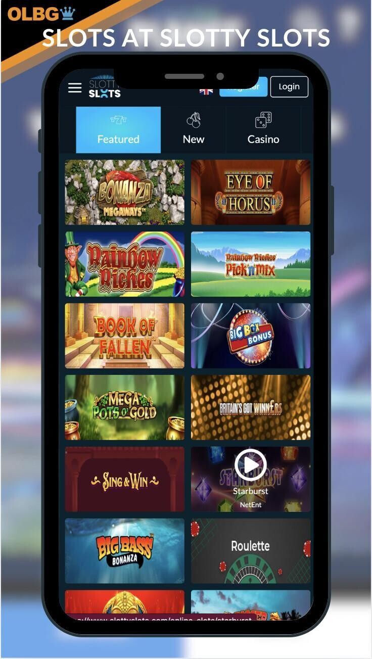 The slots collection at Slotty Slots