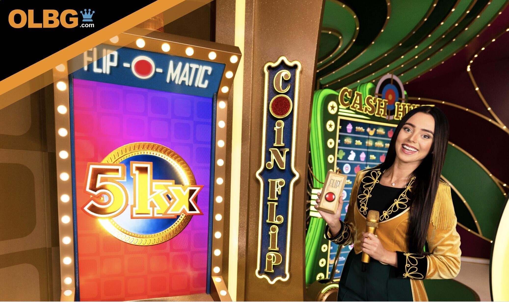 The Coin Flip bonus round at Evolution's Crazy Time game