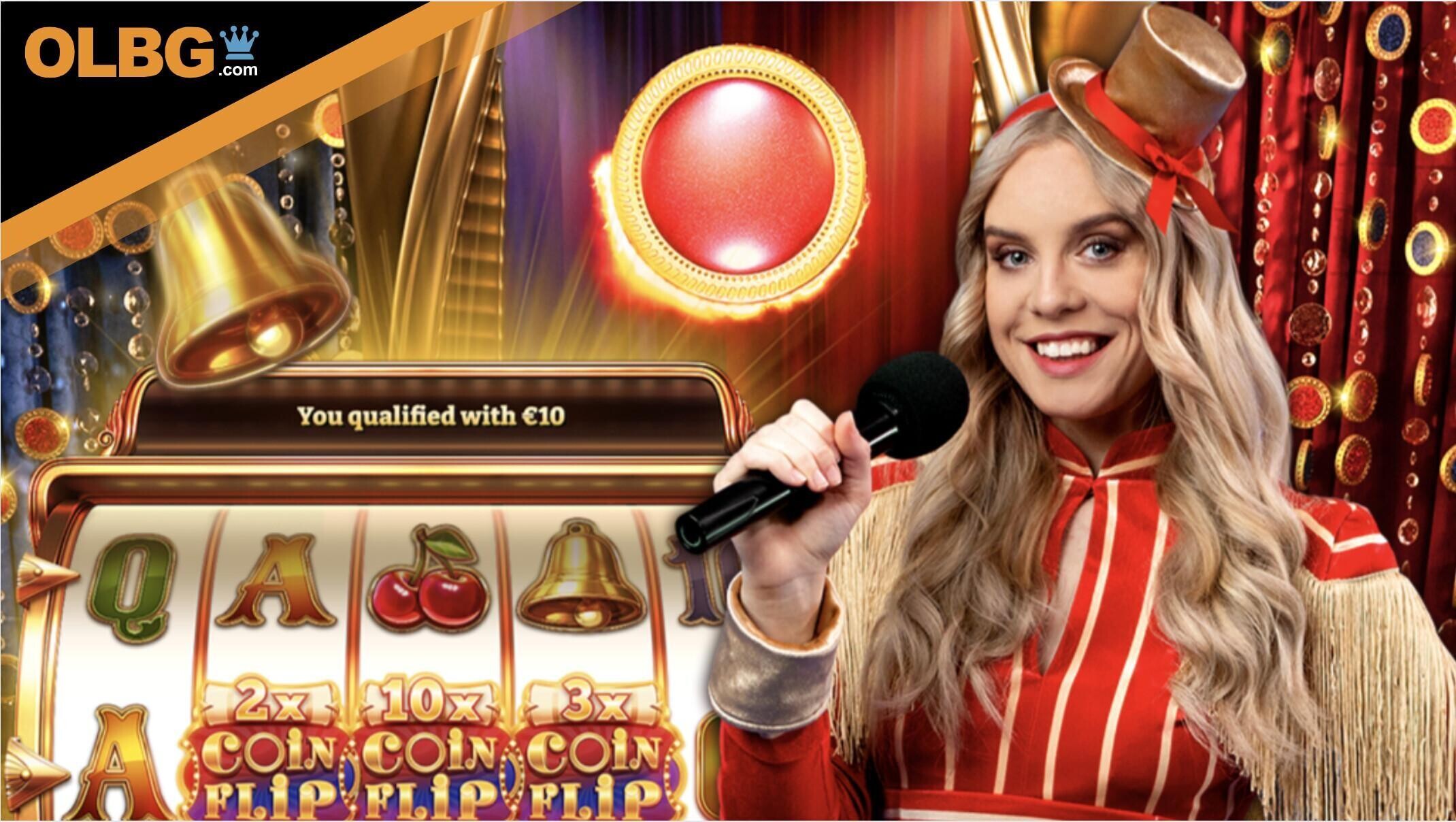 A screenshot of the Crazy Coin Flip qualifying round