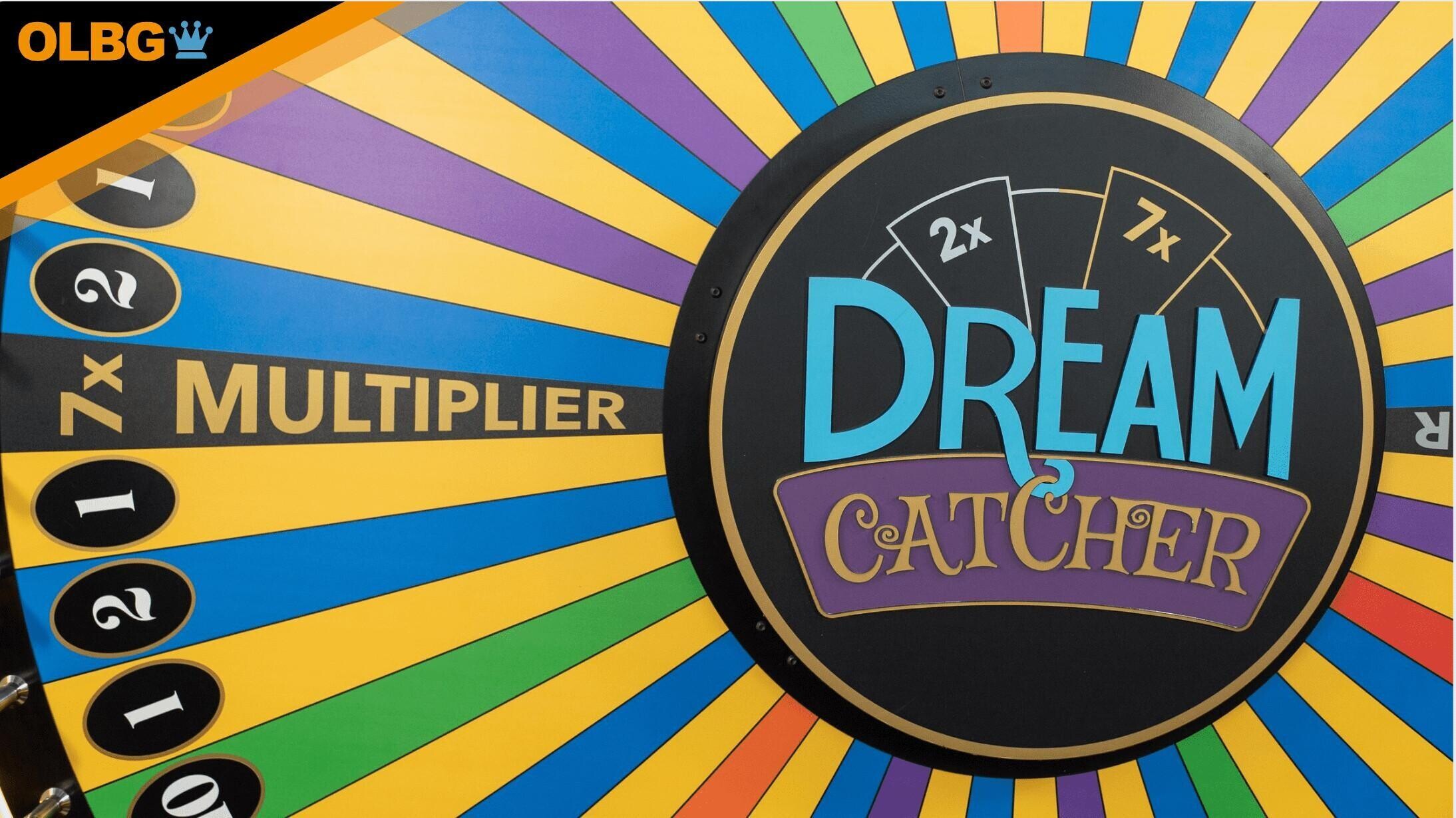 A screenshot of the Dream Catcher wheel by Evolution Gaming