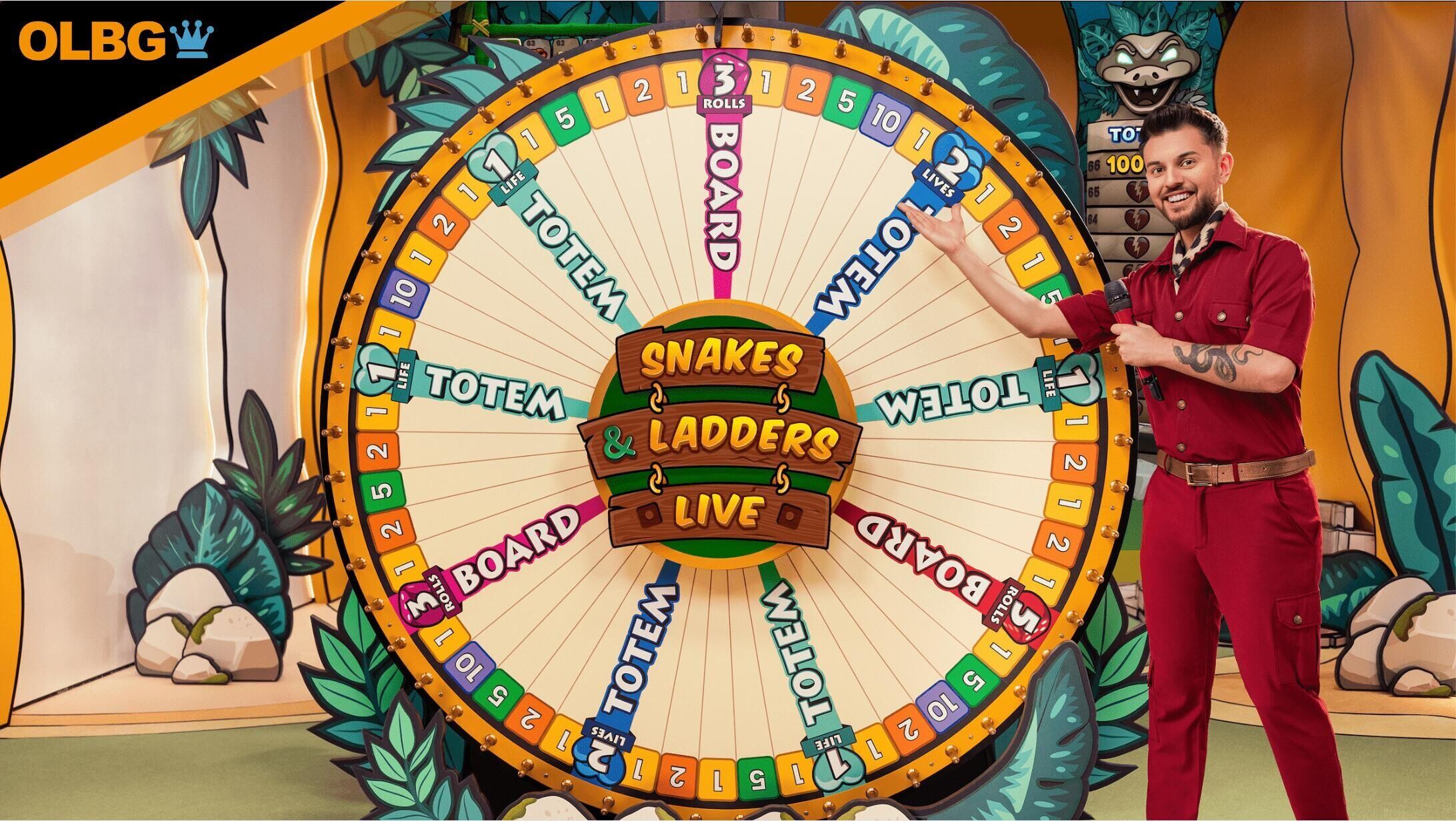 The betting phase of Snakes & Ladders Live