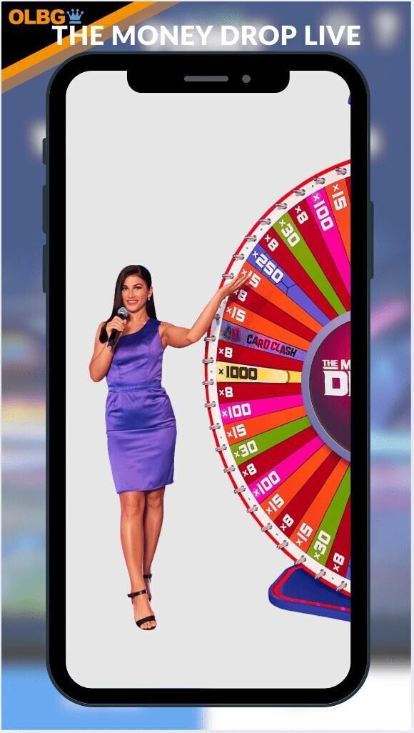 A friendly hosts gets the action underway during a round of The Money Drop Live