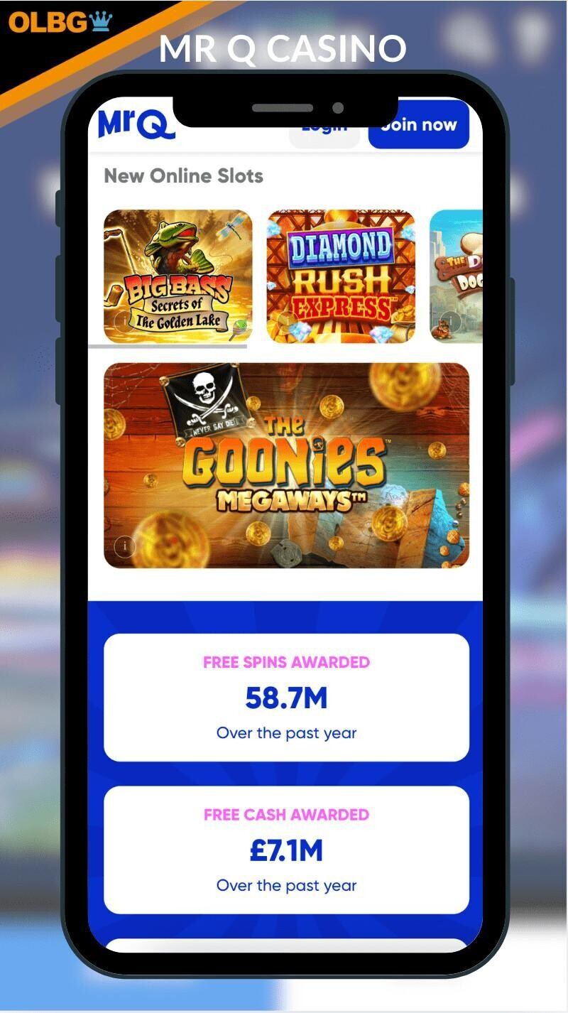 A screenshot of the Mr Q casino app