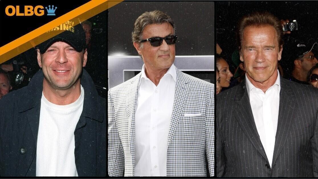 Bruce Willis, Sylvester Stallone, and Arnold Schwarzenegger
