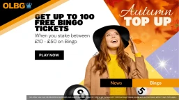 Fabulous Bingo Autumn Top Up: Claim Up to 100 Free Bingo Tickets Weekly