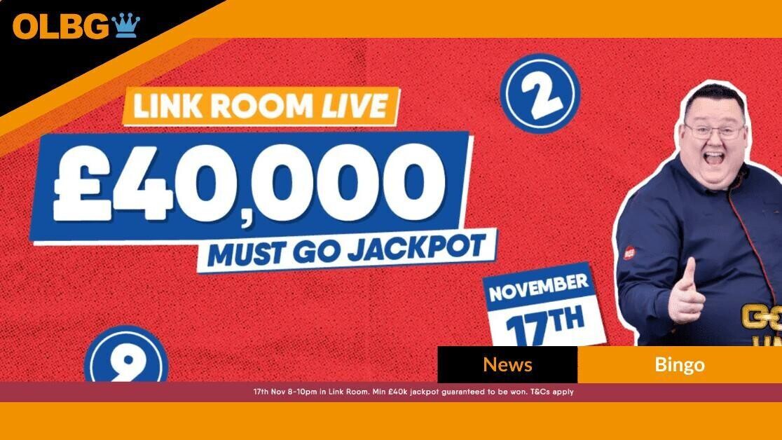 Buzz Bingo £40k Link Room Jackpot: Must-Go Prize on November 17th Buzz Bingo £40k Link Room Jackpot: Must-Go Prize on November 17th