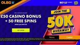 Boyle Casino Launches ÂŁ50 Bonus + 50 Free Spins Black Friday Promo