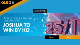 Anthony Joshua Boosted to 25/1 for KO Win vs Jake Paul in BetVictor New Customer Offer