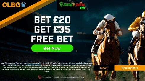 Spinzwinbet Cheltenham Offer: Bet £20 Get £35 Free Bet for Festival Week