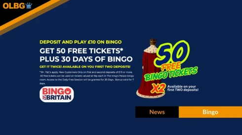 Bingo Britain Launches 50 Free Tickets Offer with 30 Days of Free Bingo