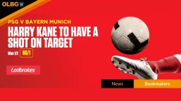Ladbrokes 66/1 New Customer Offer: Harry Kane Shot on Target Boost vs PSG