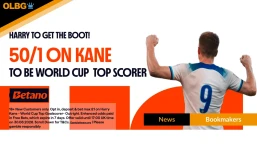 Betano 50/1 Harry Kane Top World Cup Goalscorer Offer