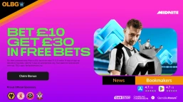 Midnite New Customer Offer: Bet £10 Get £30 in Free Bets