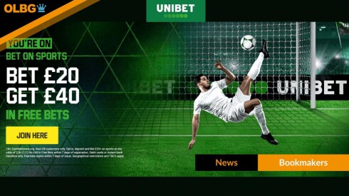 Unibet Bet £20 Get £40 Free Bets + New Edit Bet Feature