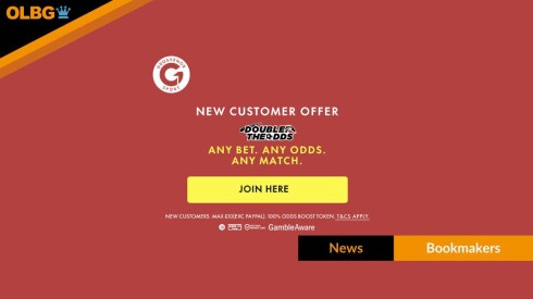 Grosvenor Sport: Double the Odds Welcome Offer up to £10