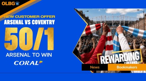Coral 50/1 Arsenal to Beat Coventry Premier League Offer