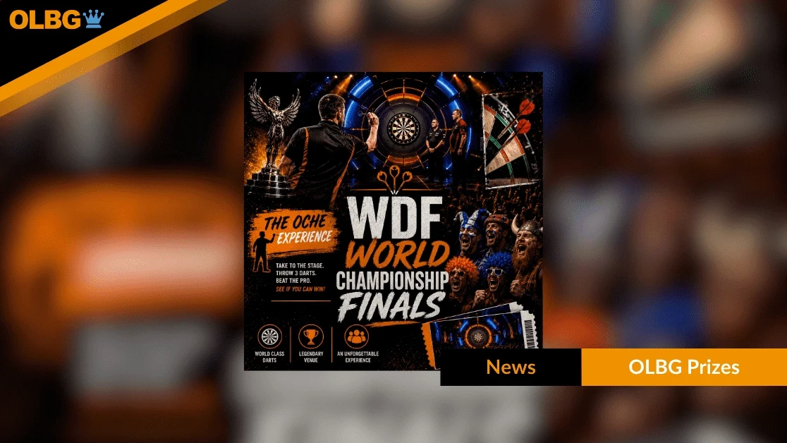 Win Two Tickets to the WDF World Darts Championship Final at Lakeside Plus the Oche Experience Win Two Tickets to the WDF World Darts Championship Final at Lakeside Plus the Oche Experience