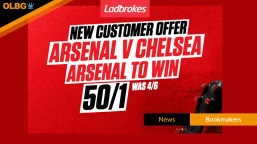 Ladbrokes 50/1 Arsenal to Beat Chelsea Super Sunday Offer