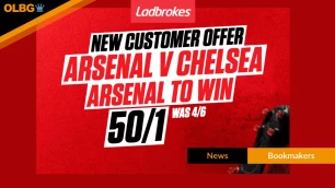 Ladbrokes 50/1 Arsenal to Beat Chelsea Super Sunday Offer