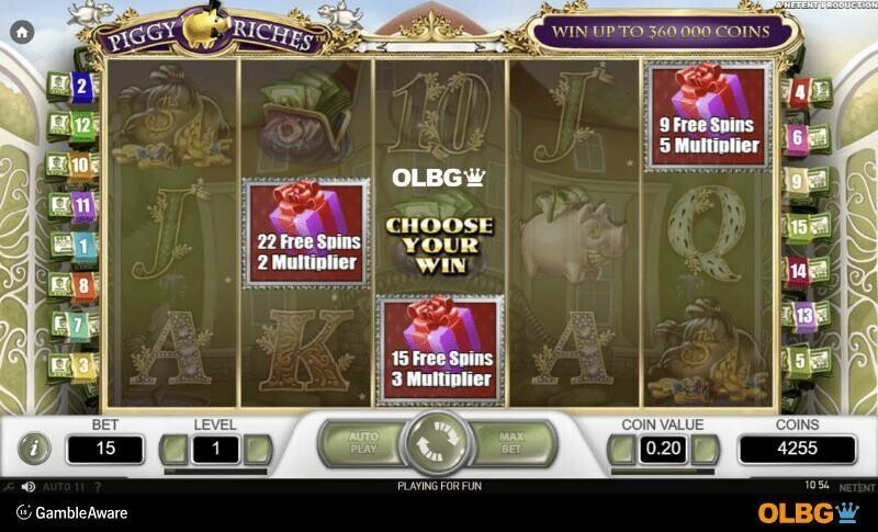 Piggy Riches slot Free Spins feature screenshot
