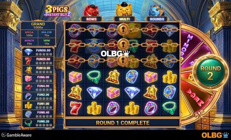 3 Pigs Instant Blitz slot base game screenshot