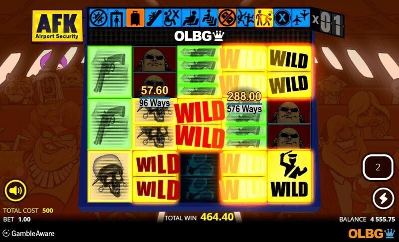 AFK Airport Security slot First Class Spins feature screenshot