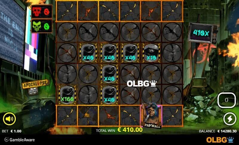 Apocalypse slot Doomsday Spins feature screenshot