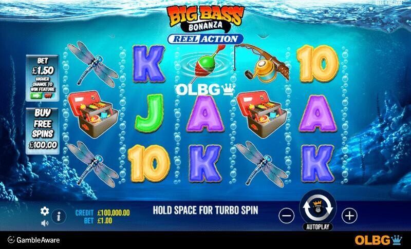 Big Bass Bonanza Reel Action slot base game screenshot