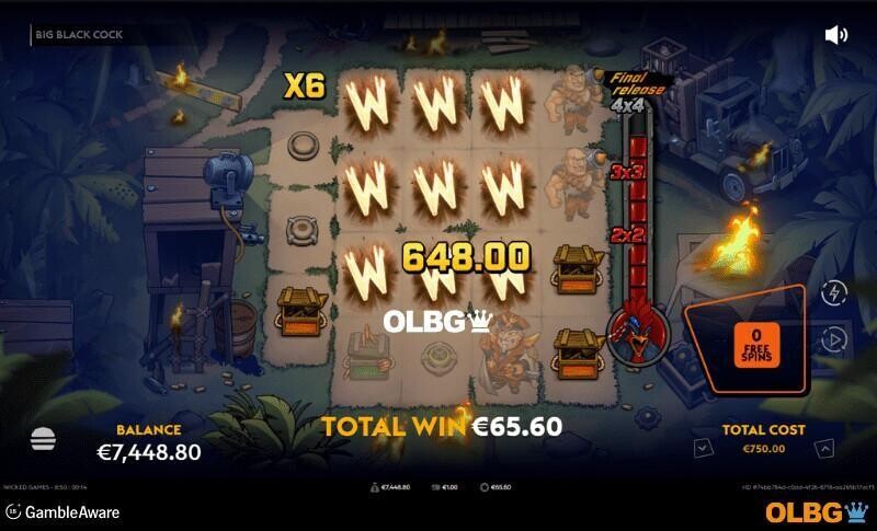 Big Black Cock slot Final Release feature screenshot