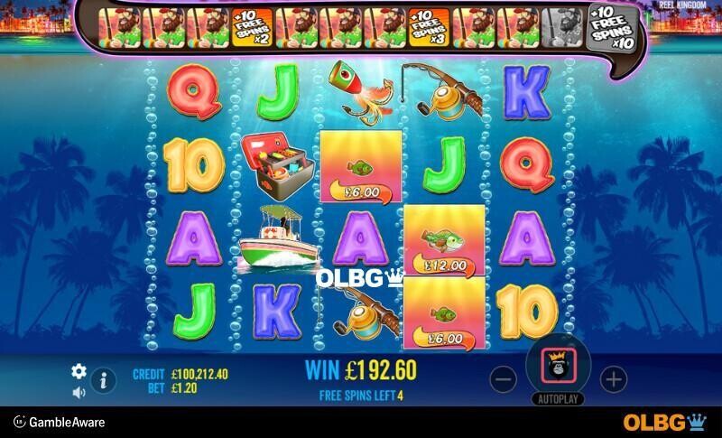 Bigger Bass Bonanza slot Free Spins feature screenshot