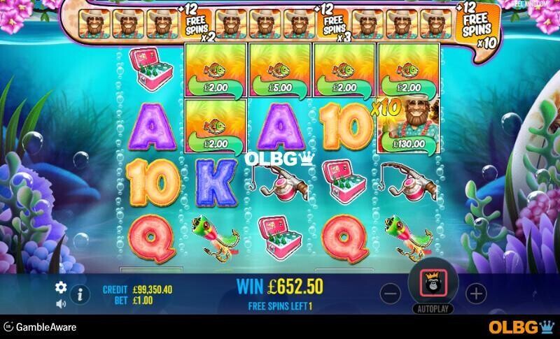 Bigger Bass Splash slot Free Spins feature screenshot