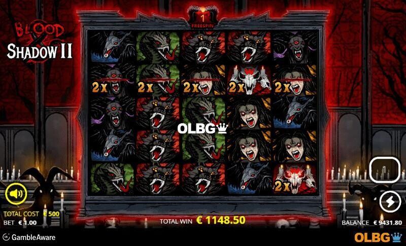 Blood and Shadow 2 slot Reign of Terror Spins feature screenshot