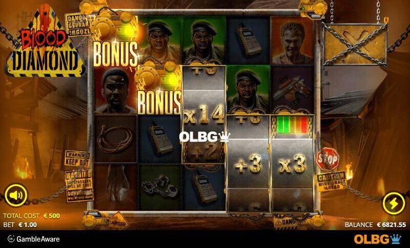 Blood Diamond slot Free Spins feature upgrades screenshot