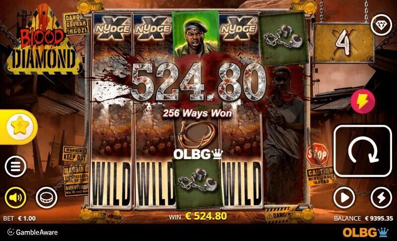 Blood Diamond slot xNudge Desire feature screenshot