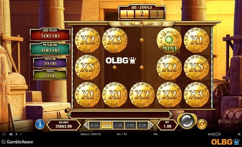Book of Dead GO Collect slot Treasure Vault feature screenshot