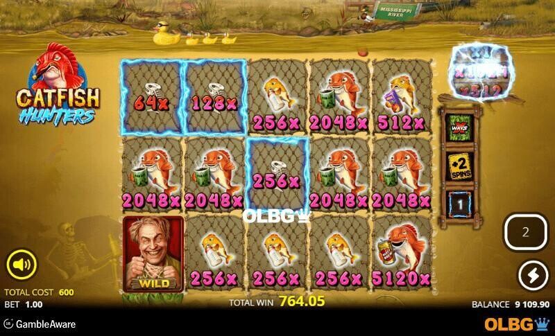 Catfish Hunters slot Dark Water Spins feature screenshot