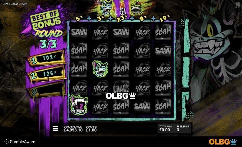 Chaos Crew 2 slot Best of Bonus feature screenshot