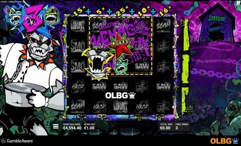 Chaos Crew 3 slot The Korrupted K9 feature screenshot