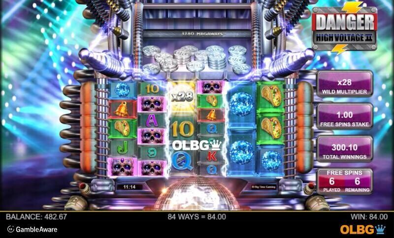 Danger High Voltage 2 slot Danger Danger Free Spins feature screenshot