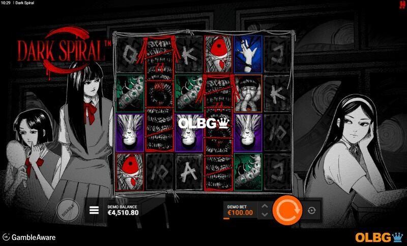 Dark Spiral slot Summoning Symbols feature screenshot