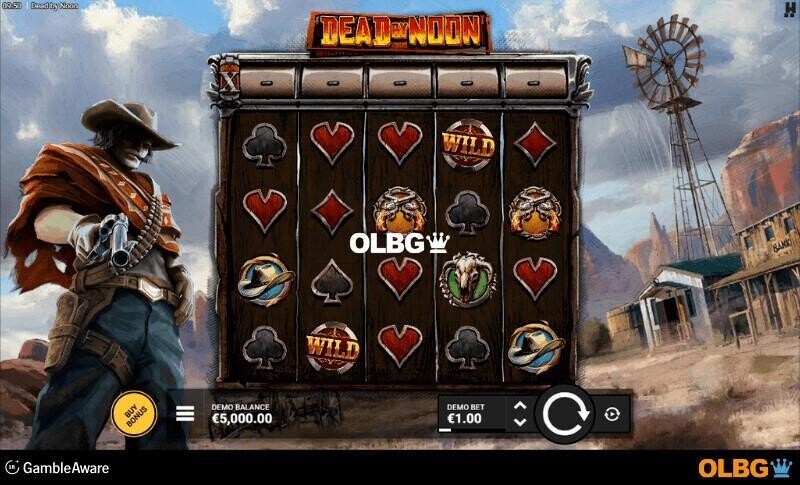 Dead by Noon slot base game screenshot